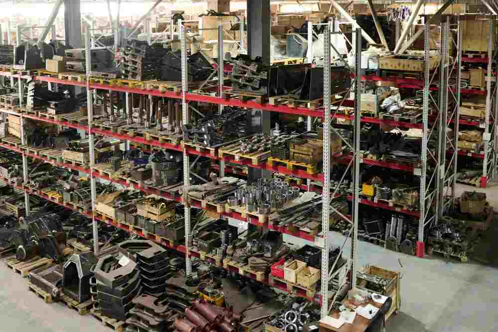 A heavy industry warehouse